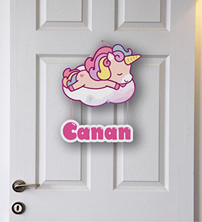 Kişiye Özel Bebek Kapı Süsü (Peluş Ayıcık Hediyeli) – Baby Shower / Hastane Odası