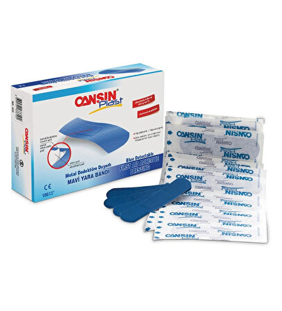 Cansın Plast Mavi Yara Bandı 100'lü