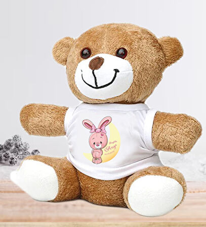 Kişiye Özel Bebek Kapı Süsü (Peluş Ayıcık Hediyeli) – Baby Shower / Hastane Odası
