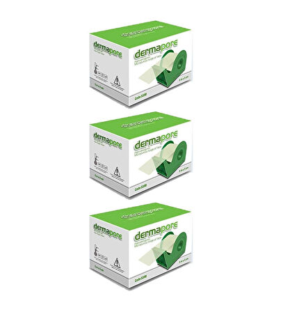 Dermapore Hipoalerjenik Tıbbi Kağıt Flaster 5x5 cm 3 Adet