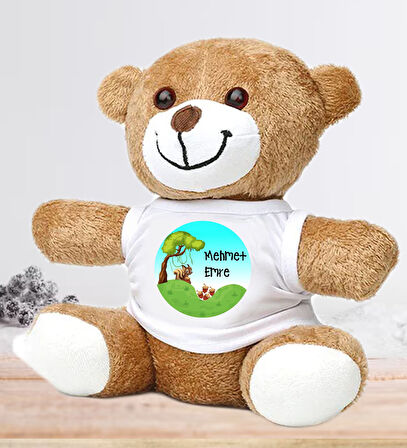 Kişiye Özel Bebek Kapı Süsü (Peluş Ayıcık Hediyeli) – Baby Shower / Hastane Odası