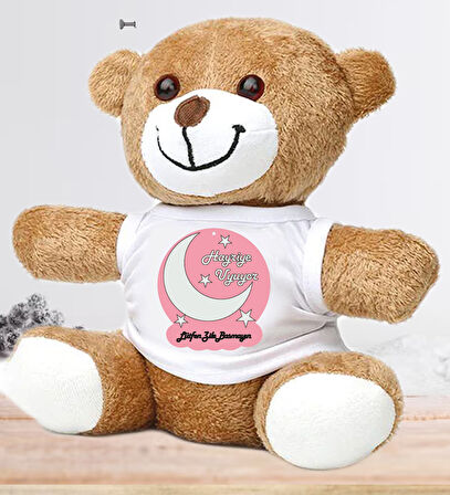 Kişiye Özel Bebek Kapı Süsü (Peluş Ayıcık Hediyeli) – Baby Shower / Hastane Odası