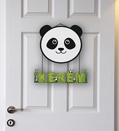 Kişiye Özel Bebek Kapı Süsü (Peluş Ayıcık Hediyeli) – Baby Shower / Hastane Odası