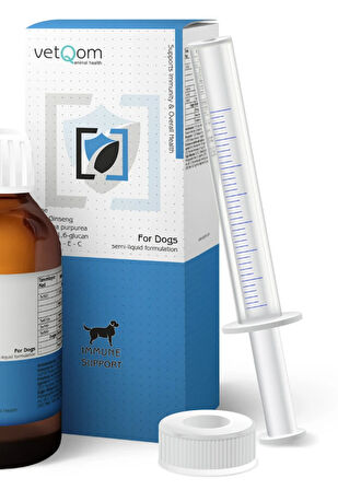 VetQom Köpek Immune Support – Bağışıklık Sistemi Desteği – 120 ml.