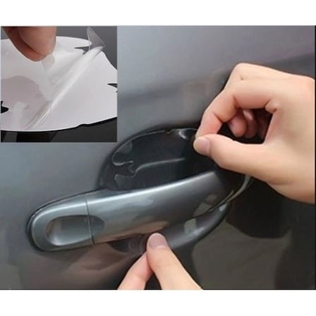 Mey İthalat® Araba Kapı Kolu Koruyucu Film (4Lü Set)