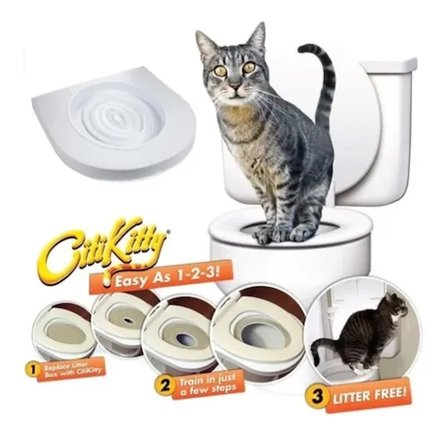 Mey İthalat® Citikitty Klozet Kedi Tuvaleti Eğitim Seti