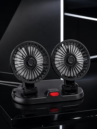 Mey İthalat® Usb Bağlantılı Çift Başlıklı Araç İçi Soğutma Vantilatörü