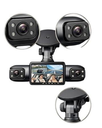 İthalat® Full Hd Araç İçi Kamera Geniş Açılı Lens Çok Kanallı Kayıt