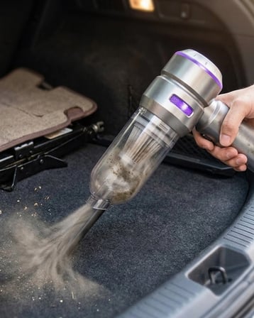İthalat® Taşınabilir Mini Süpürge Güçlü Çekim Kolay Kullanım