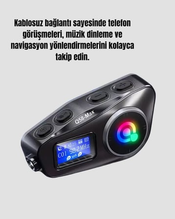 Mey İthalat® 500 Metre İnterkom Mesafeli Kask Kulaklığı Gürültü Engelleyici