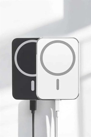 Kablosuz Şarj Aleti Magsafe Araç Içi Manyetik Şarj 15W İos Uyumlu