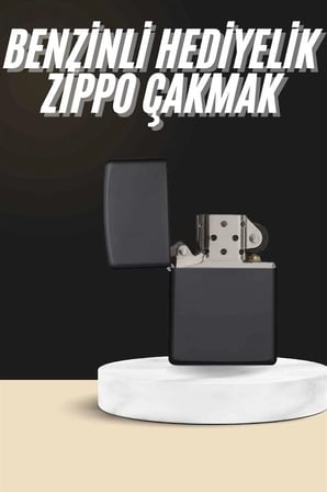Mey İthalat® Erkeklere Özel Hediyelik Eşya Metalik Benzinli Çakmak Doldurulabilir