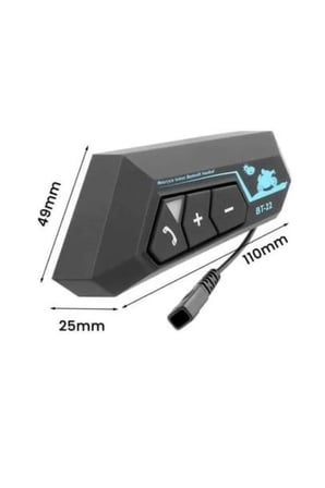 Mey İthalat® Intercom Bluetooth Kask Kulaklık Motosiklet Kulaklık 5.0 Bluetooth