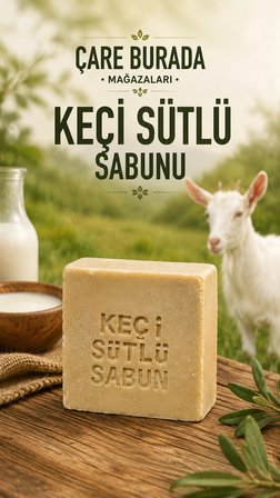 Çare Burada Keçi Sütlü Sabun Doğal Nemlendirici Yüz ve Vücut Bakımı
