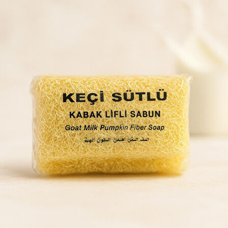 Doğal Keçi Sütlü Kabak Lifli Sabun