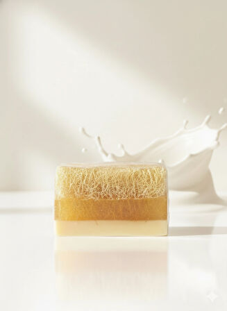 Doğal Keçi Sütlü Kabak Lifli Sabun