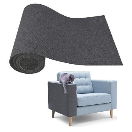 Beylini Kedi Tırmalama Halısı Yapışkanlı Her Yüzeye Uygulanabilir Kesilebilir Mobilya Koruyucu Mat (40X50)