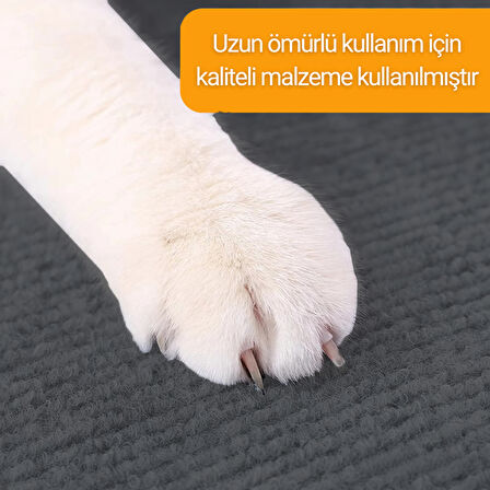 Beylini Kedi Tırmalama Halısı Yapışkanlı Her Yüzeye Uygulanabilir Kesilebilir Mobilya Koruyucu Mat (40X50)