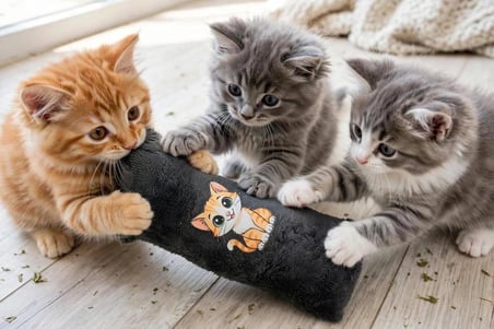 Kedi Köpek Hışırtılı Sesli Oyuncak Kadife Evcil Hayvan Oyun Oyuncağı