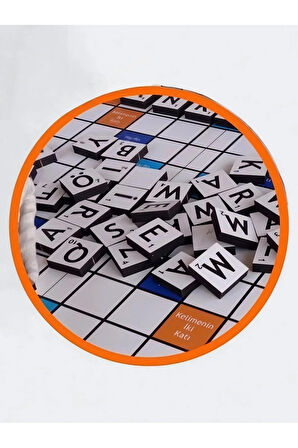 Ahşap Kelime Oyunu Katlanabilir Tabla 37x37 cm