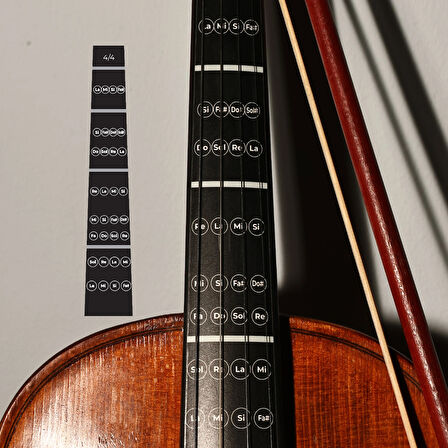 4/4 tam boy keman-nota-etiket-kolay öğrenme-sticker-klavye-çıkartma-violin-keman aksesuar