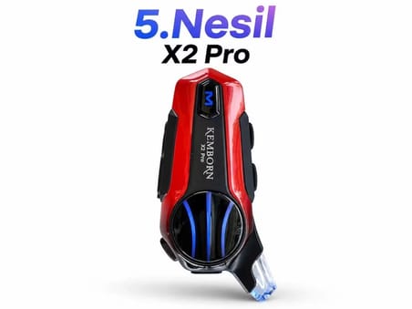 kemborn X2 Pro Kask Kulaklık Intercom Seti 1 Adet 2 Kişilik Intrekom Bluetooth seti . 5. Nesil