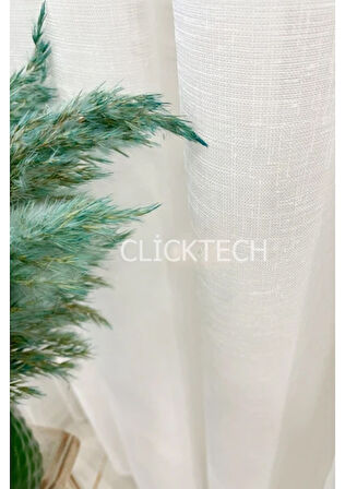 Taç Neo Klasik Keten Tül Perde 1x3 Pile - Ekstra Gramajlı - Ütü Gerektirmez