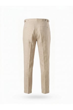 Premium Keten Old Money Pantolon - Sade ve Şık