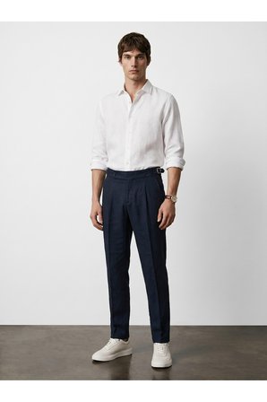 Premium Keten Old Money Pantolon - Sade ve Şık