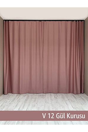 Donatti Gül Kurusu Star Blackout Pilesiz Tek Kanat Fon Perde