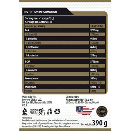 KEVIN LEVRONE Gold Line / Gold EAA Amino Complex 