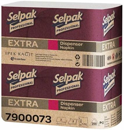 Selpak Extra Masaüstü Dispenser Peçete - 250 Adetlik 18 Paket / Koli