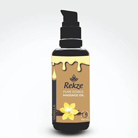 Rekze Vanilyalı Aromaterapi Yenilebilir Rahatlatıcı Doğal Masaj Yağı 100 ml