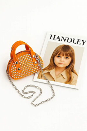 Işıltılı Taşlı Mini Kız Çocuk Çantası – Zincir Askılı Şık Parti & Günlük Model