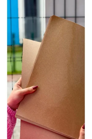 Kahverengi Yağ Geçirmez Kasap Pastane Kağıdı 35x50 cm Et Tavuk Sarma 100 Adet