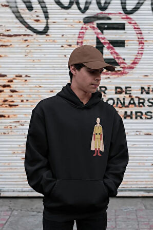 One Punch Man Baskılı Unisex Oversize Tasarım Anime Hoodie