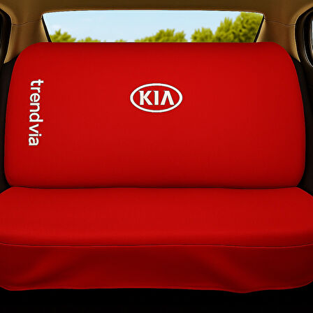 Kırmızı KIA Logolu Penye Koltuk Kılıfı Takımı – Ön Arka Oto Servis Kılıfı