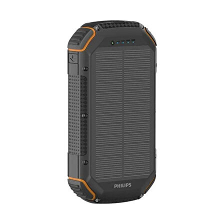 Philips 10.000 mAh Powerbank Solar 2x USB - TypeC - Micro USB Giriş Çıkış