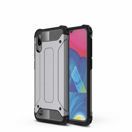 Samsung Galaxy M10 ile uyumlu Çİft Katman Koruyucu Crash Military Tank Kılıf - Rose Gold
