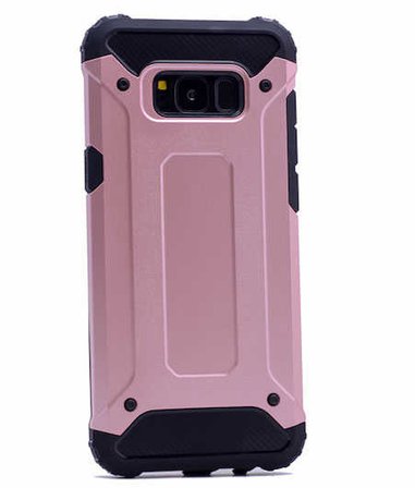 Samsung Galaxy Note 8 ile uyumlu Çİft Katman Koruyucu Crash Military Tank Kılıf - Rose Gold