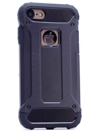 Apple iPhone 6 Plus / 6S Plus ile Uyumlu Kılıf Çİft Katman Koruyucu Crash Military Tank Kılıf - Siyah