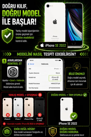 Apple iPhone SE 2022 Uyumlu Kılıf Sürgülü Kamera Korumalı Mat Lensi Telefon Kılıfı - Koyu Yeşil