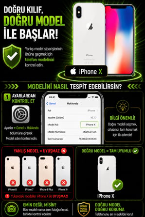 Apple iPhone X Uyumlu Kılıf Sürgülü Kamera Korumalı Mat Lensi Telefon Kılıfı - Siyah