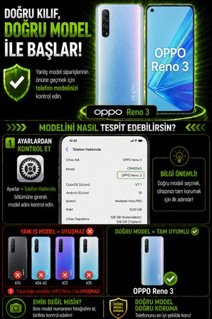Oppo Reno 3 Uyumlu Kılıf Sürgülü Kamera Korumalı Mat Lensi Telefon Kılıfı - Lila