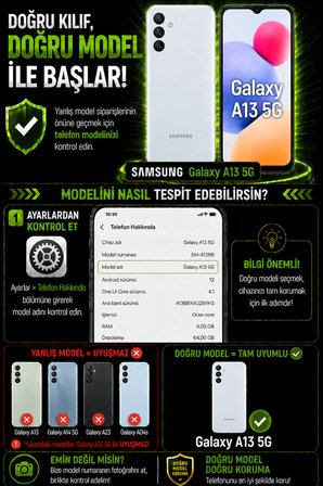 Samsung Galaxy A13 5G Uyumlu Kılıf Sürgülü Kamera Korumalı Mat Lensi Telefon Kılıfı - Siyah