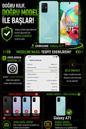 Samsung Galaxy A71 Uyumlu Kılıf Sürgülü Kamera Korumalı Mat Lensi Telefon Kılıfı - Siyah