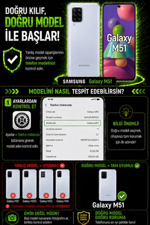 Samsung Galaxy M51 Uyumlu Kılıf Sürgülü Kamera Korumalı Mat Lensi Telefon Kılıfı - Siyah