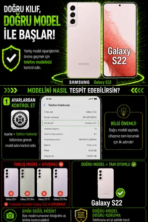 Samsung Galaxy S22 Uyumlu Kılıf Sürgülü Kamera Korumalı Mat Lensi Telefon Kılıfı - Lacivert