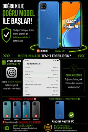 Xiaomi Redmi 9C Uyumlu Kılıf Sürgülü Kamera Korumalı Mat Lensi Telefon Kılıfı - Pembe Açık