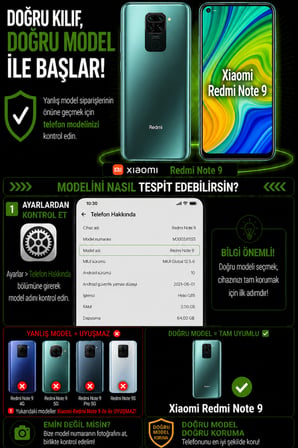 Xiaomi Redmi Note 9 Uyumlu Kılıf Sürgülü Kamera Korumalı Mat Lensi Telefon Kılıfı - Kırmızı